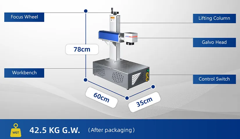 Desktop fiber laser marking machine