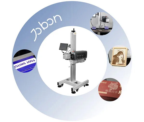 Flying CO2 laser marking machine