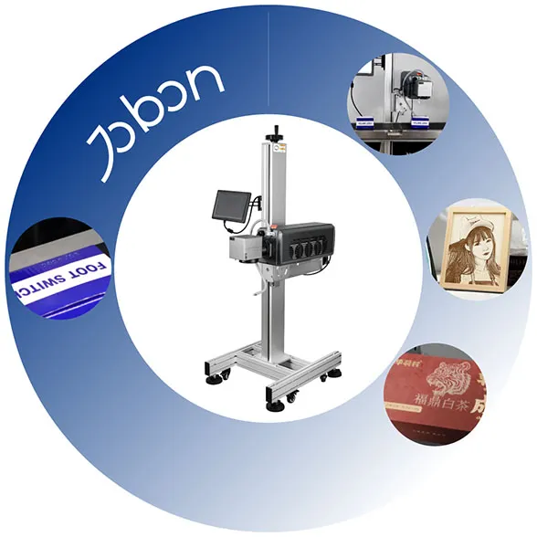 Flying CO2 laser marking machine