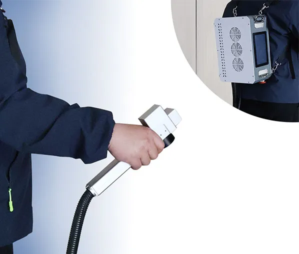 Backpack laser cleaning machine