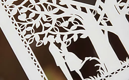 Máquina de marcação UV: corta papel de 0,1 mm com facilidade