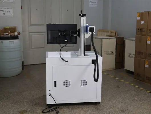 Cabinet fiber laser marking machine