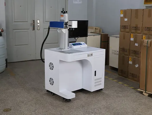 Cabinet fiber laser marking machine