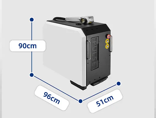 Pull rod pulse laser cleaning machine