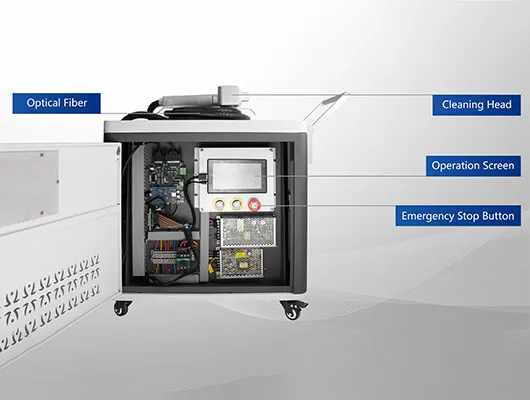 Push-pull pulse laser cleaning machine