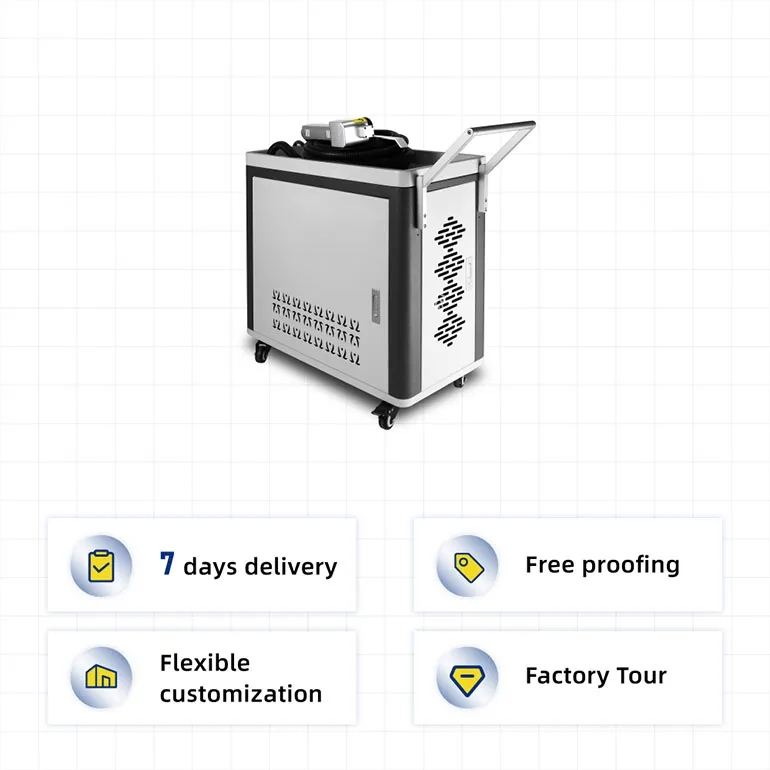 Push-pull pulse laser cleaning machine